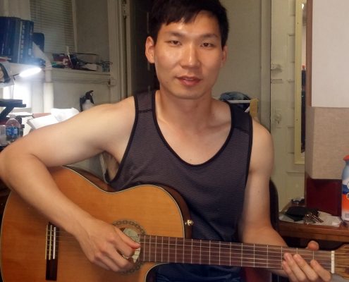 Andrew, guitar student