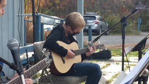 Ricky at Guitar Lessons Ithaca Student Concert 2020