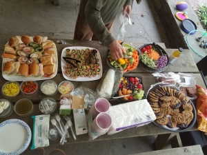Food table, Student Party 2021