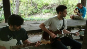 Ameen, chad and Ricky playing at Student Party 2021