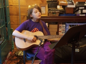 Elena, practicing student