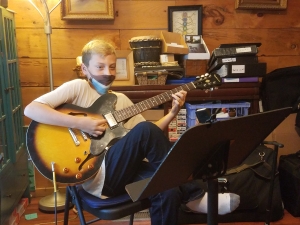 Ricky, practicing student