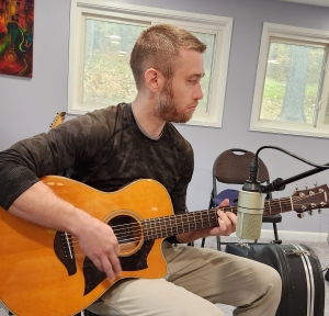 Joey recording Student Album V
