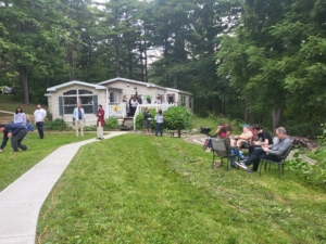 Yard picture of Student party 2023 with students