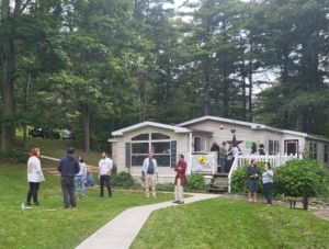 People standing around Student party 2023