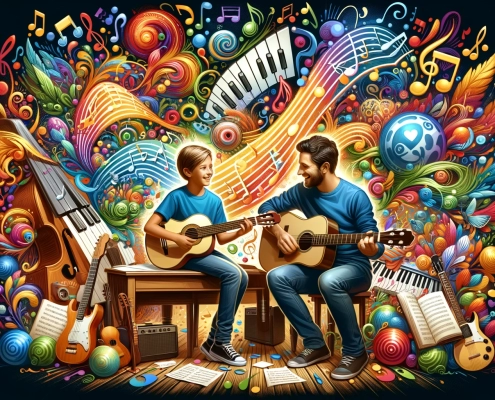 student and teacher engaged