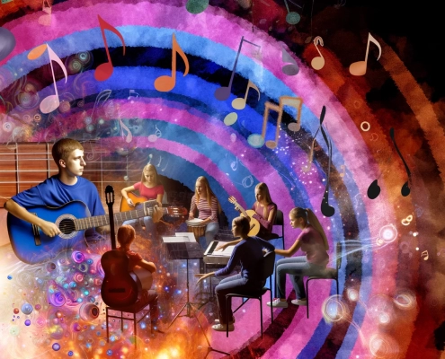 creative expression on guitar