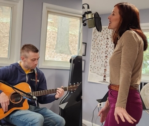 joey and rachael Joey and Rachael recording Student Album VI