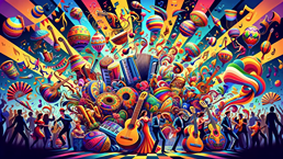festive-atmosphere-with-Latin-musical-instruments