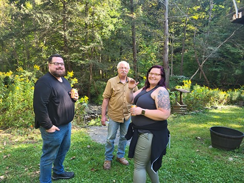 Jason & Rich & Cathie at student party 2024