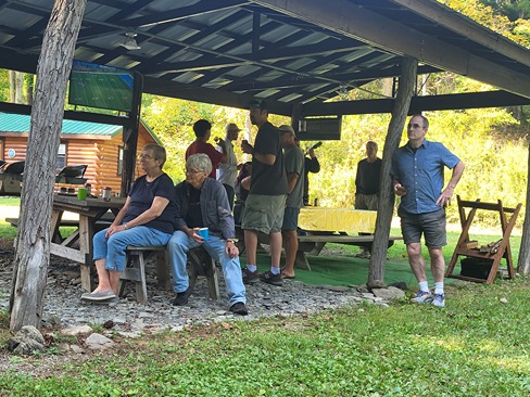 people watching band at student party 2024