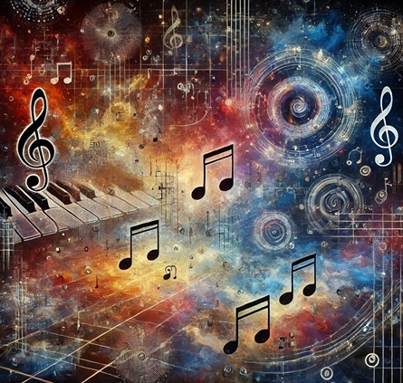 abstract drawing of chromatic mediants and pivot chords