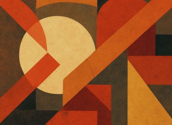 abstract drawing of 3 bars of Beatles harmony