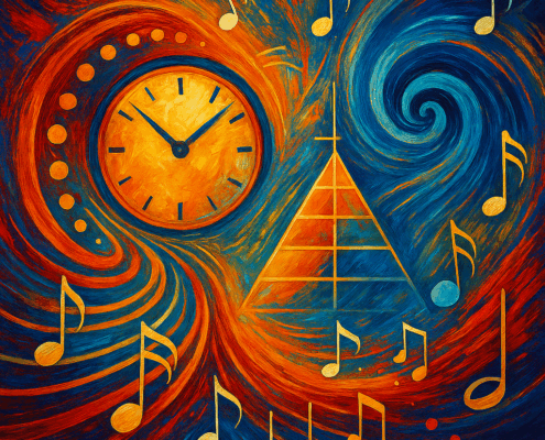 abstract drawing of indian rhythm