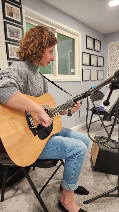 Liz DiGiovine recording for Guitar Lesson Myrtle Beach Student Album Volume 8