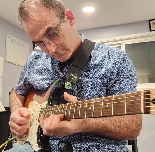 Patrick Moylan recording for student album