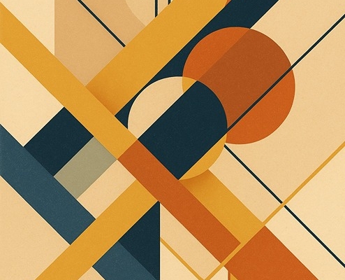 abstract drawing of playing intervals on guitar