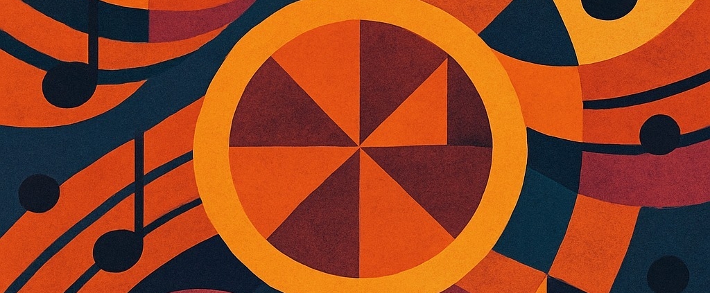 abstract geometric rhythms drawing