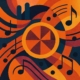 abstract geometric rhythms drawing